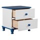 preview thumbnail 14 of 26, Twin Size Boat-Shaped Platform Bed with Trundle & Nightstands