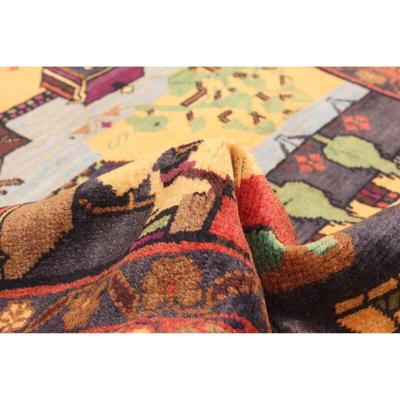 ECARPETGALLERY Hand-knotted Teimani Dark Grey Wool Rug - 2'9 x 4'8