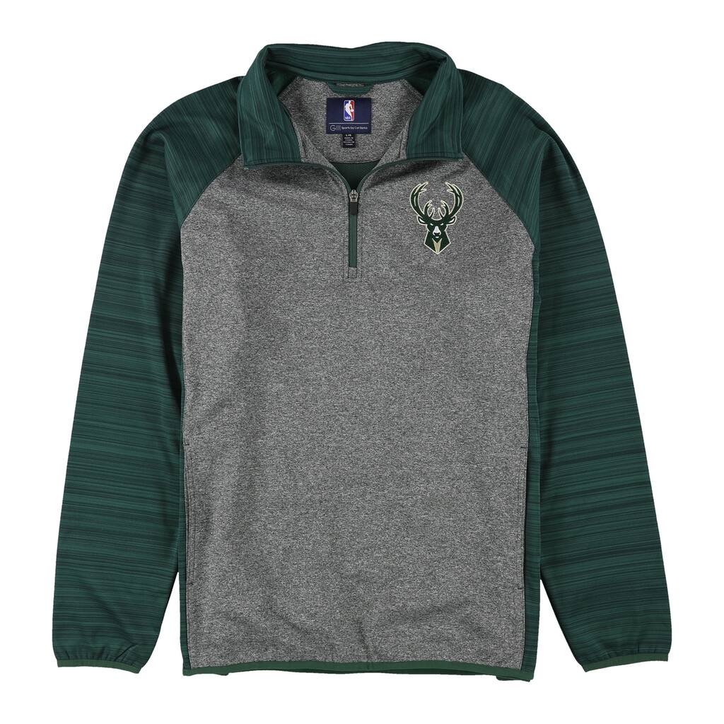 G-III Sports Mens Milwaukee Bucks Jacket,, Grey, Large