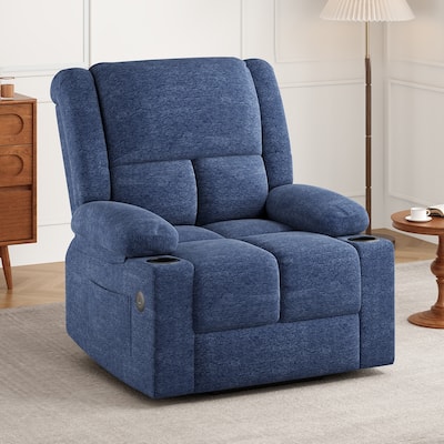 Power Lift Recliner Chair with Massage and Heat for Elderly People, USB Ports and Cup Holders