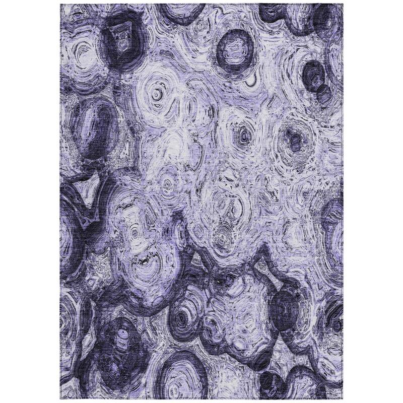 HomeRoots Abstract Transitional Rectangle Outdoor Rug