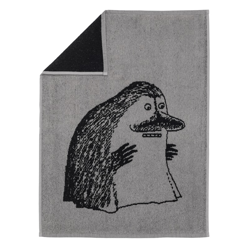 Moomin by Arabia Hand Towel 20x27.5in The Groke Grey - 20 x 27.5"