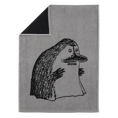 Moomin by Arabia Hand Towel 20x27.5in The Groke Grey - 20 x 27.5"