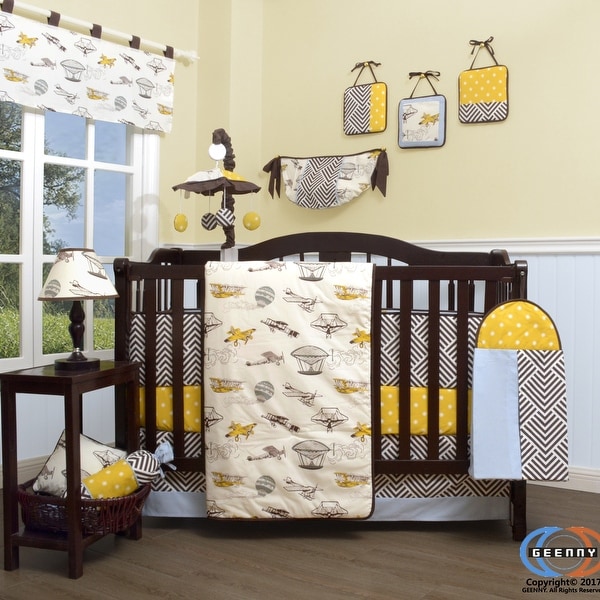 Plane outlet crib bedding
