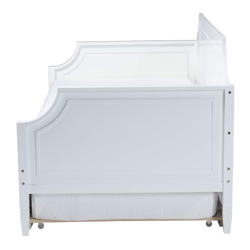 Mariana Classic and Traditional Wood Daybed-Grey or White