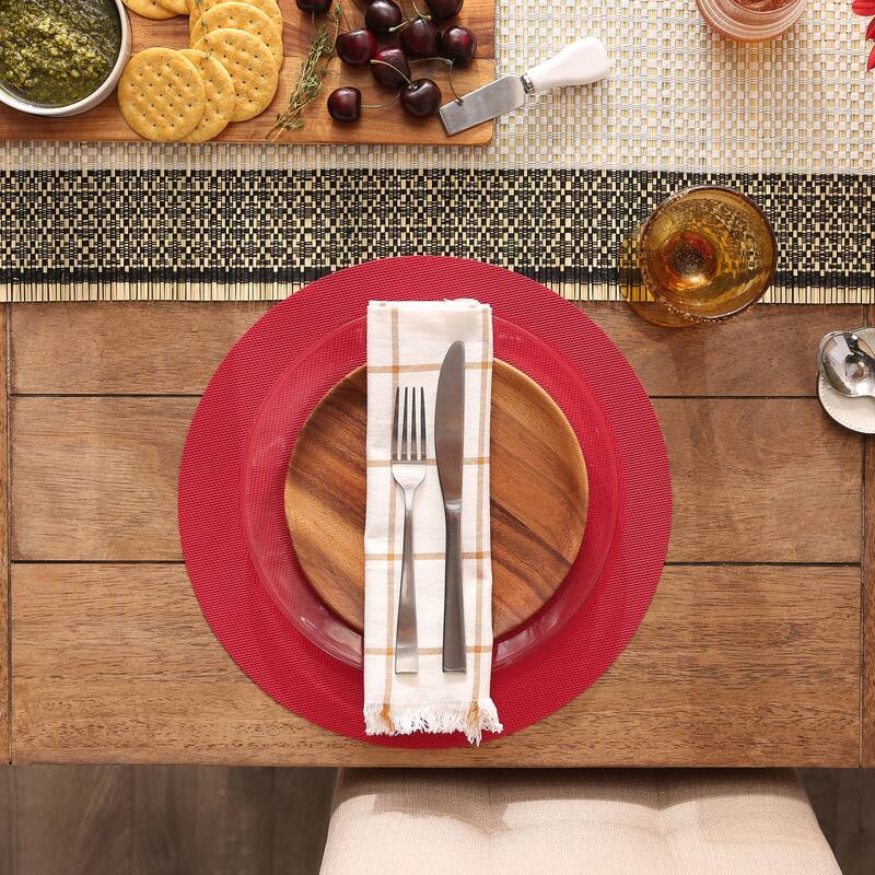 Design Imports Silver Doubleframe Kitchen Placemat Set (Set of 6)