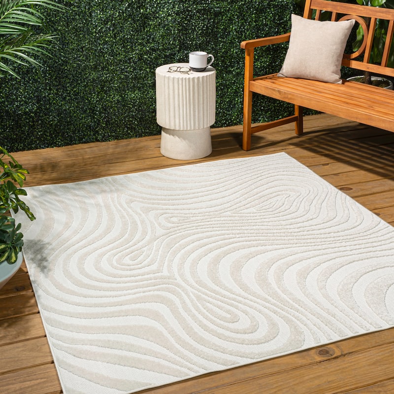 JONATHAN Y Nordby Abstract Groovy Striped Area Rug