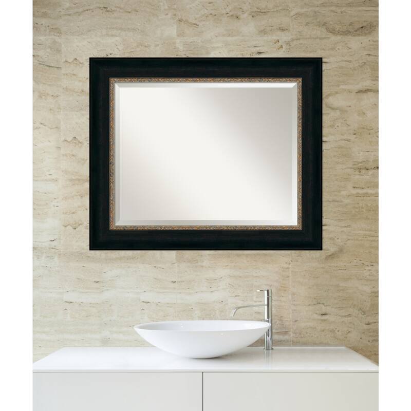 Beveled Bathroom Wall Mirror - Paragon Bronze Frame - Paragon Bronze