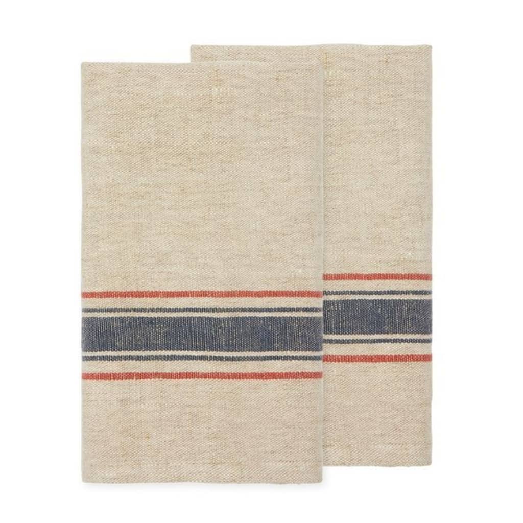 Caravan Menton Towel - Set of 2 - Natural/Demin