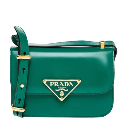 Prada Triangle Logo Crossbody Bag