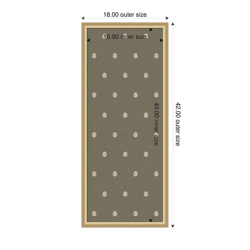 Kate and Laurel Pinboard Green Botanical Block Print