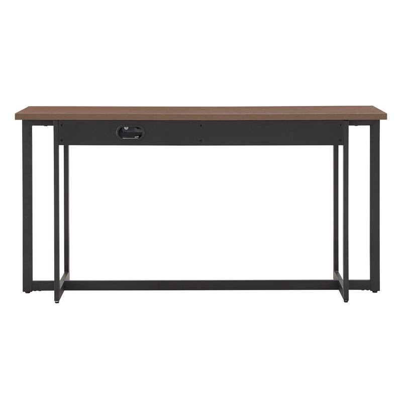Frazer 2-Drawer Desk with Power Outlet by iNSPIRE Q Classic