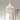 Sabina 14 Inch Bohemian Style Antique White Pendant Chandelier 3-Light