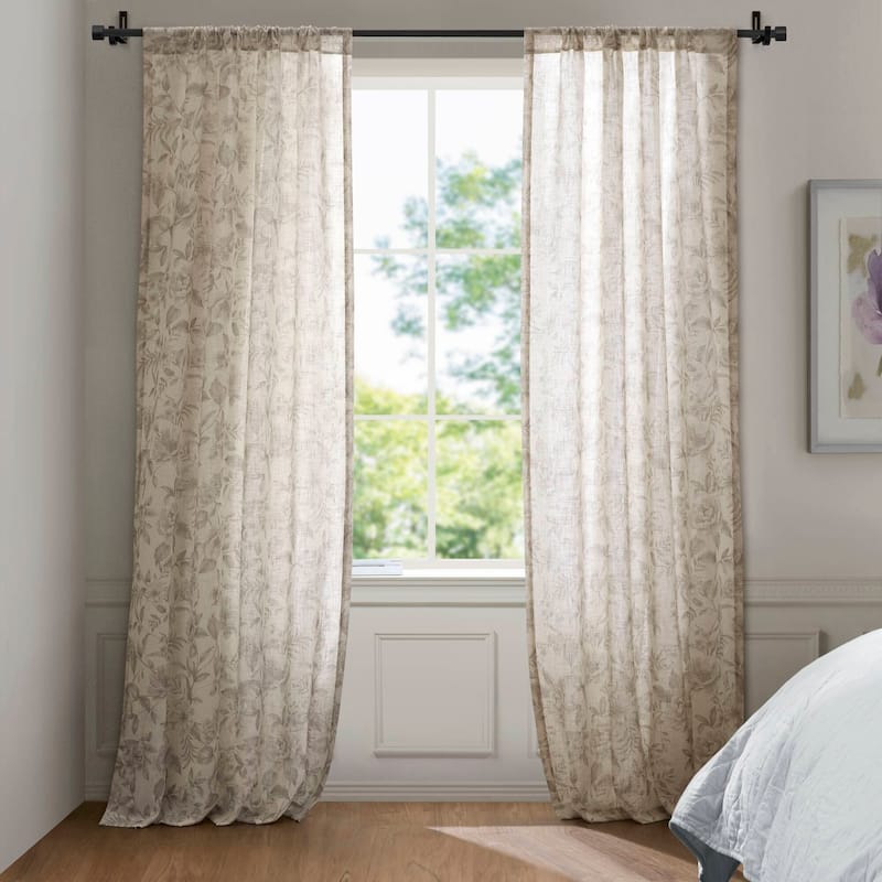 Madison Park Lana Window Panel - 42x84" - Neutral