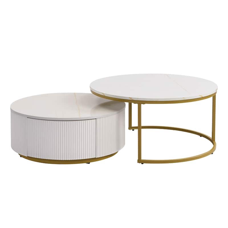 Chic Nesting Table Center Table Coffee Table Set of 2