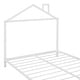 preview thumbnail 25 of 25, Full Size Metal Platform Bed with House-Shaped Headboard for Kids