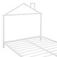 preview thumbnail 16 of 25, Full Size Metal Platform Bed with House-Shaped Headboard