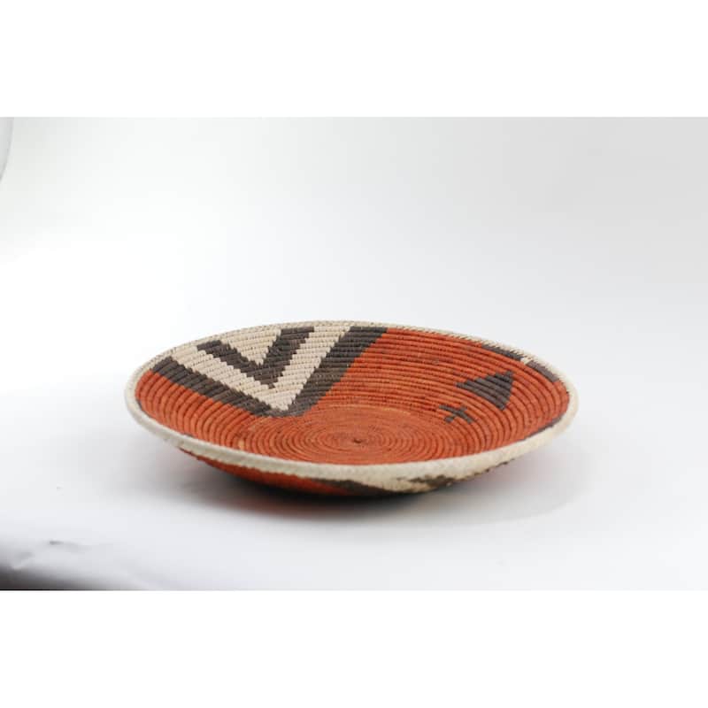 Hand Woven Palm Wall Decor Basket