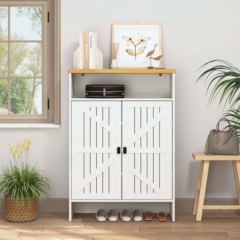 Shoe Cabinet with Sliding Doors,Space-saving and Multi-functional Storage for Home Decor
