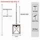 preview thumbnail 25 of 39, Acroma 1-light Farmhouse Rustic Rectangle Kitchen Island Pendant Light - 8 inches