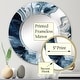 preview thumbnail 8 of 12, Designart "Blue Grey Ethereal Elixir I" Abstract Modern Wall Mirror