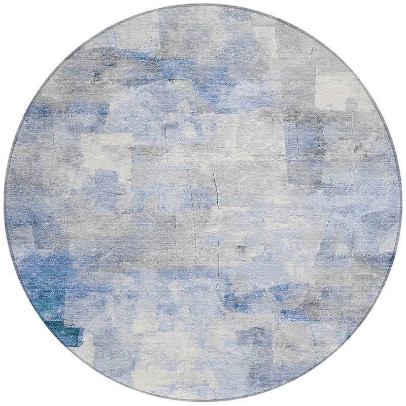 HomeRoots Abstract Transitional Rectangle Outdoor Rug