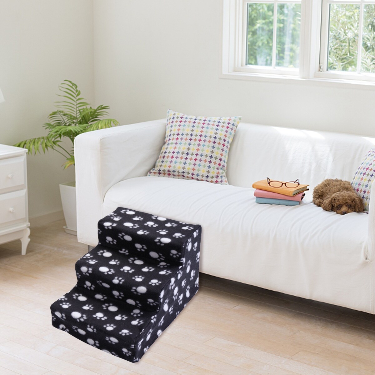 Black on sale pet stairs