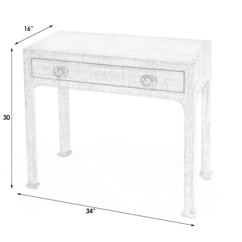Chatham Raffia 1-Drawer Console Table