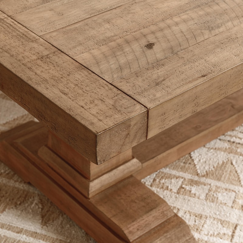Allegra 94" Reclaimed Pine Wood Dining Table in Natural