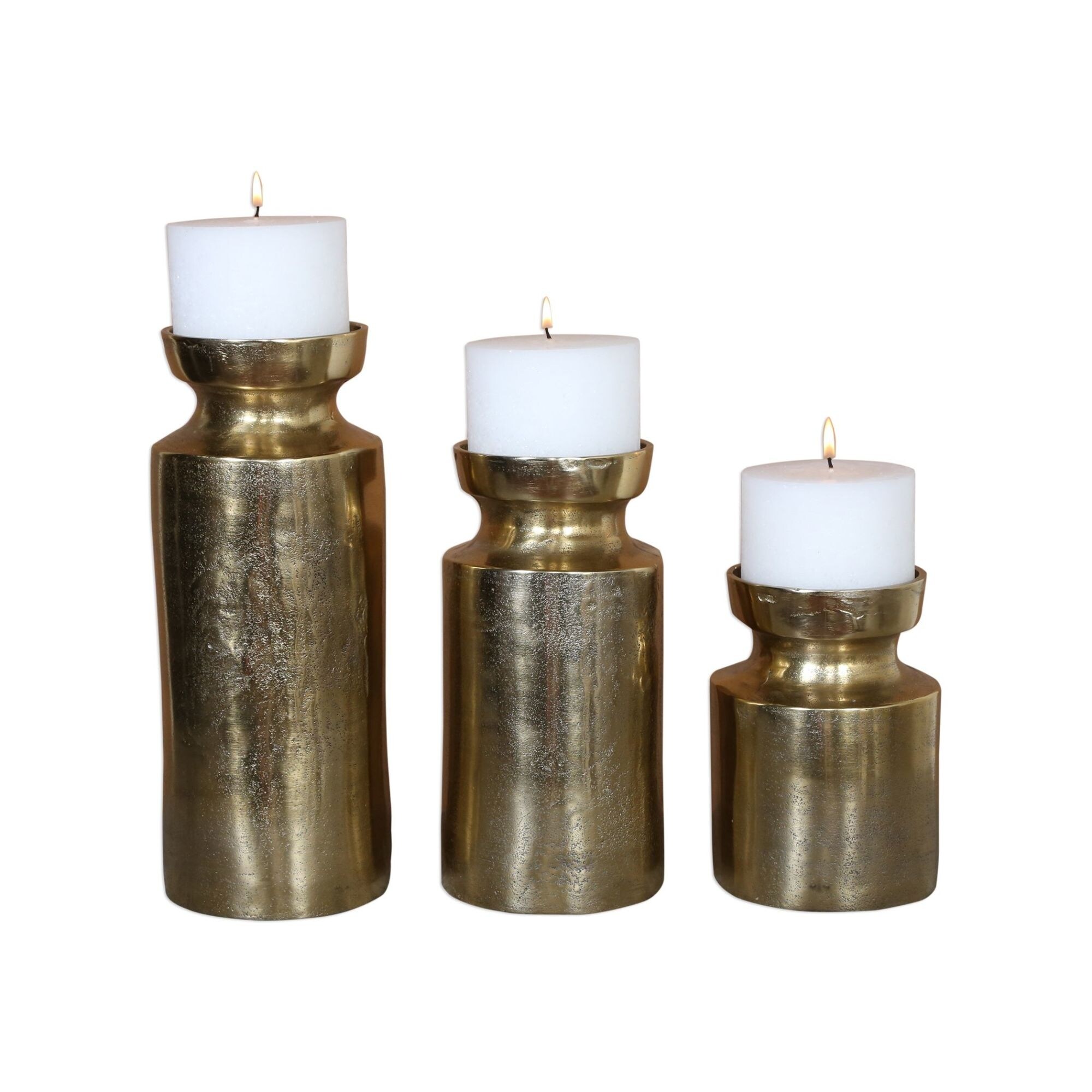 Shop Uttermost 18958 Amina Textured Cast Aluminum Pillar