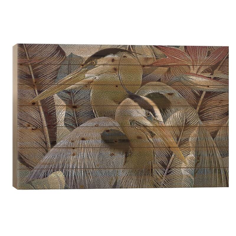 Two to Tango Print On Wood by Steve Hunziker - Multi-Color - 18x26x1.5