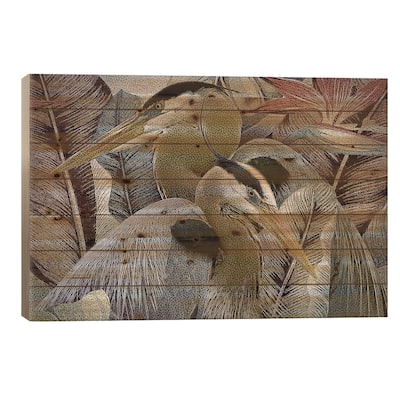 Two to Tango Print On Wood by Steve Hunziker - Multi-Color