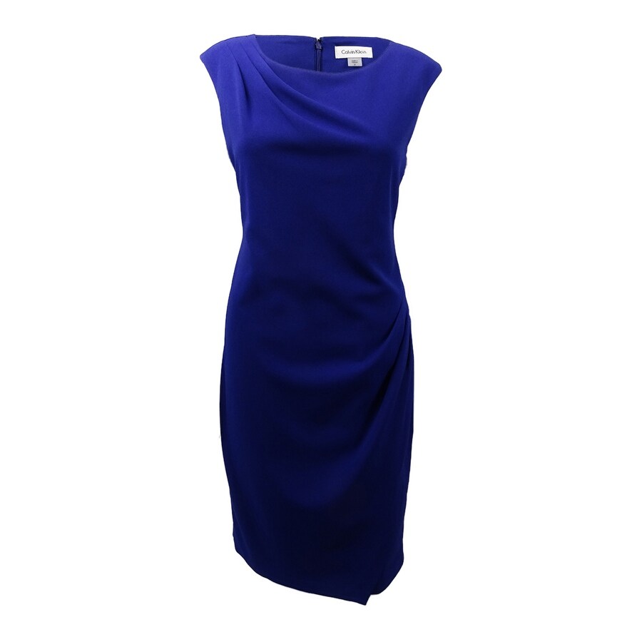 calvin klein boat neck sheath dress