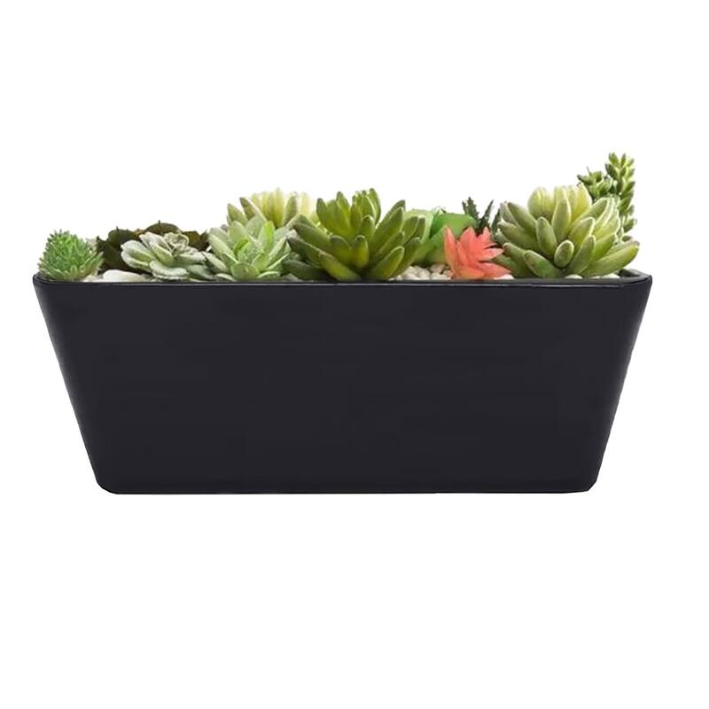 16" Rectangular Indoor/Outdoor Self-Watering Bamboo Planters