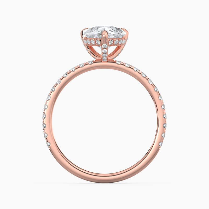 Auriya 14k Gold Lab Grown Pear Diamond Luxe Hidden Halo Engagement Ring 1.00 to 5.00 ct. tw. (F-G, VS)