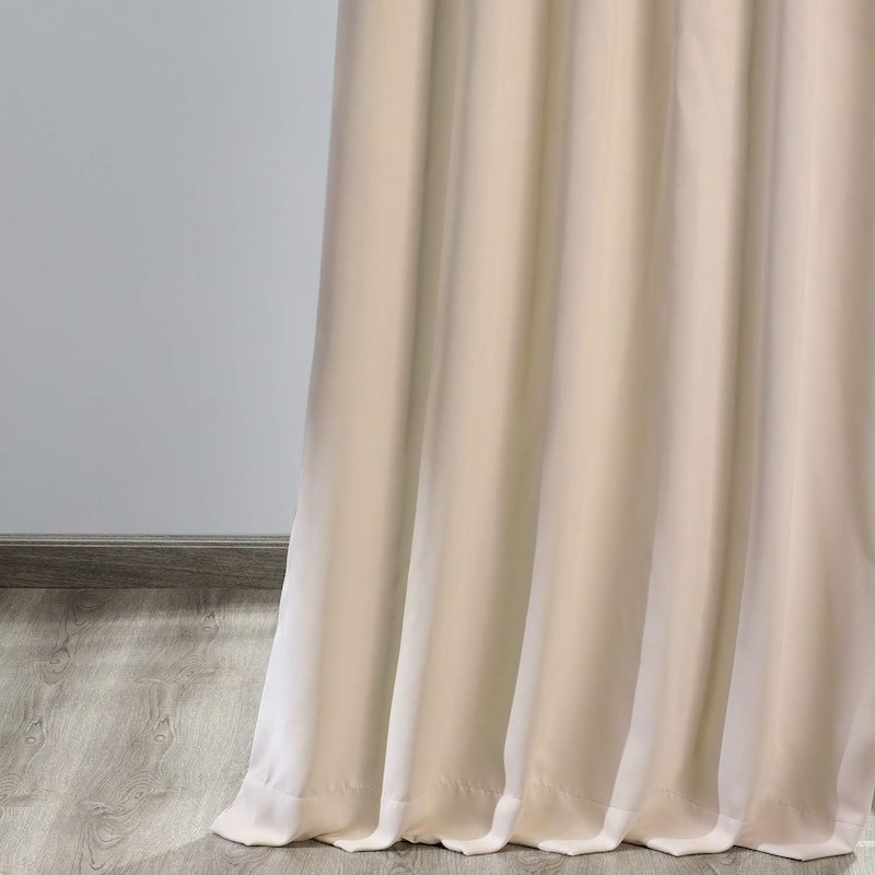 Exclusive Fabrics Eggnog Room Darkening Curtain Panel (2 Panels)