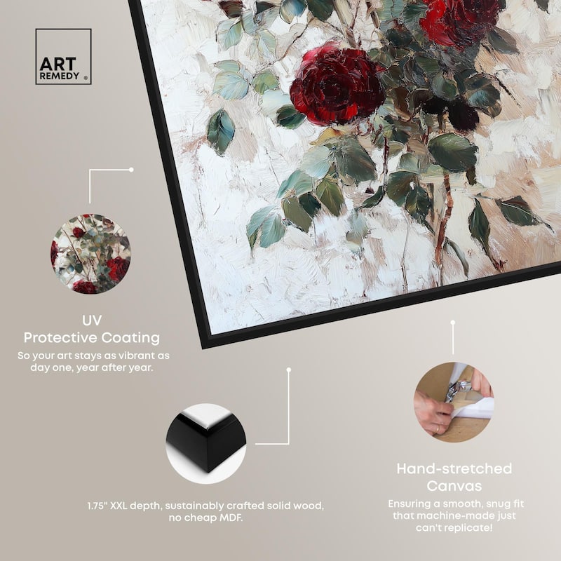 Velvet Vermilion I Canvas by Art Remedy