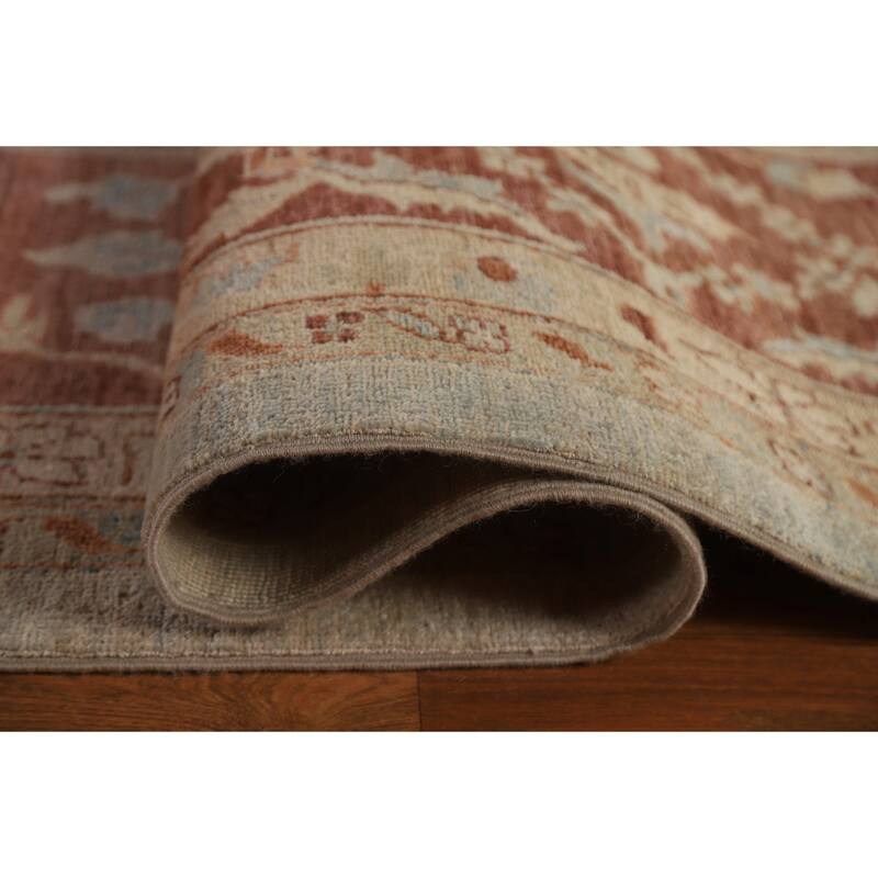 Vegetable Dye Heriz Serapi Oriental Large Rug Hand-knotted Wool Carpet - 12'0"x 17'6"