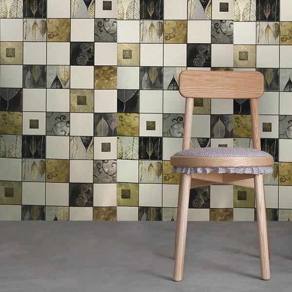 Wallpaper Textured Tiles White Black Gold Metallic 3d 21 Inc X 33 Ft On Sale Overstock Wallpaper Textured Tiles White Black Gold Metallic 3d 21 Inc X 33 Ft On Sale Overstock