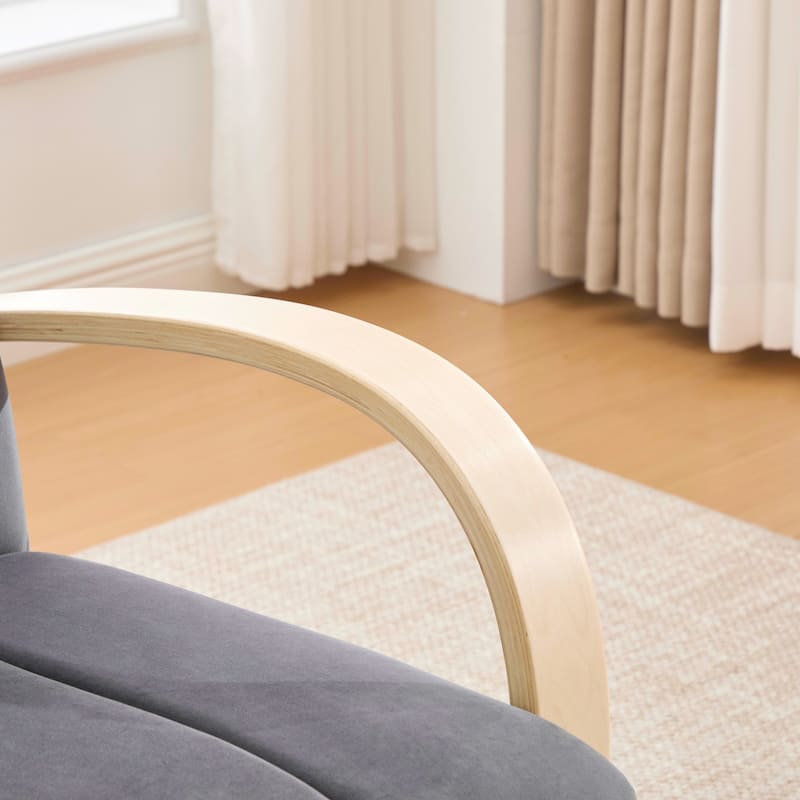 30.7"W 360° Swivel Accent Chair,Modern Upholstered Arm Chair with Metal Base
