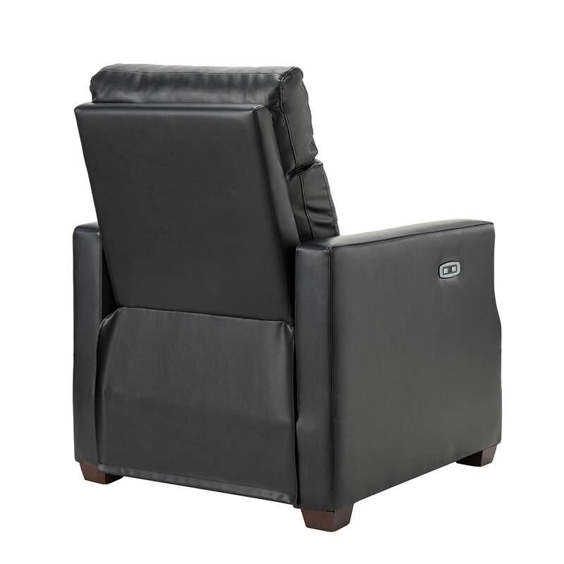 Alina 31.50"Wide Genuine Leather Power Recliner with USB Port, Set of 2