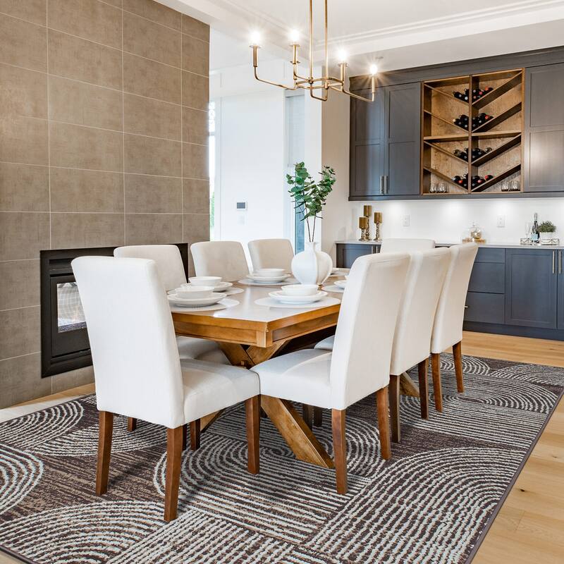 World Rug Gallery Geometric Arch Area Rug
