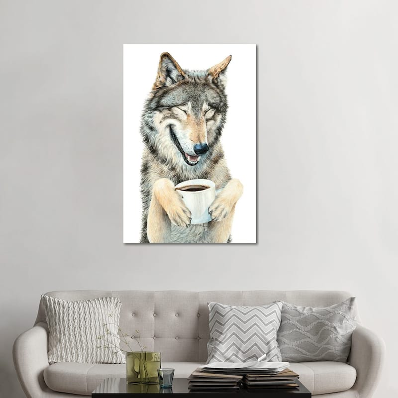 iCanvas "Coffee In The Moonlight" by Holly Simental Canvas Print - 48x32x1.5