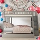 preview thumbnail 1 of 24, Twin Over Full Bunk Bed With Trundle And Staircase for Bedroom Grey