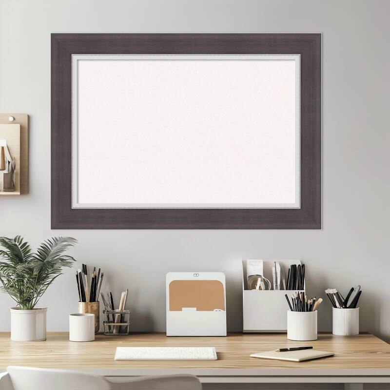 Ellie Brown Silver Framed Cork Board - Bulletin Board, Organization Board, Pin Board