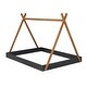 preview thumbnail 18 of 25, Wooden Tent Shaped Floor Bed with Triangle Structure