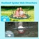 preview thumbnail 5 of 16, 40'' 750lbs Spider Swing Web Saucer Tree Swing for Kids Adults