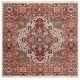preview thumbnail 14 of 68, SAFAVIEH Kashan Velitchka Oriental Rug with Fringe 5'1" Square - Ivory/Blue
