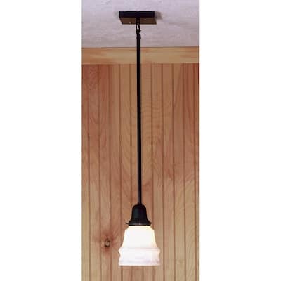 Meyda Tiffany Single Light 5" Wide Mini Pendant with Handmade Shade