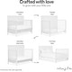 preview thumbnail 5 of 3, Dream On Me Dillian 5-in-1 Convertible Crib, JPMA & Greenguard Gold Certified - White